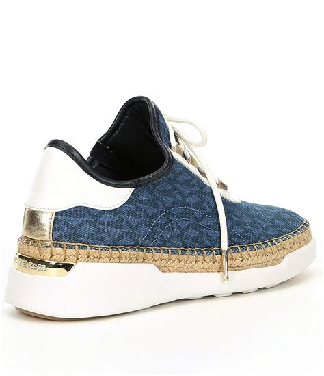 michael kors finch logo denim lace up sneaker|MICHAEL Michael Kors Women's Finch Lace.